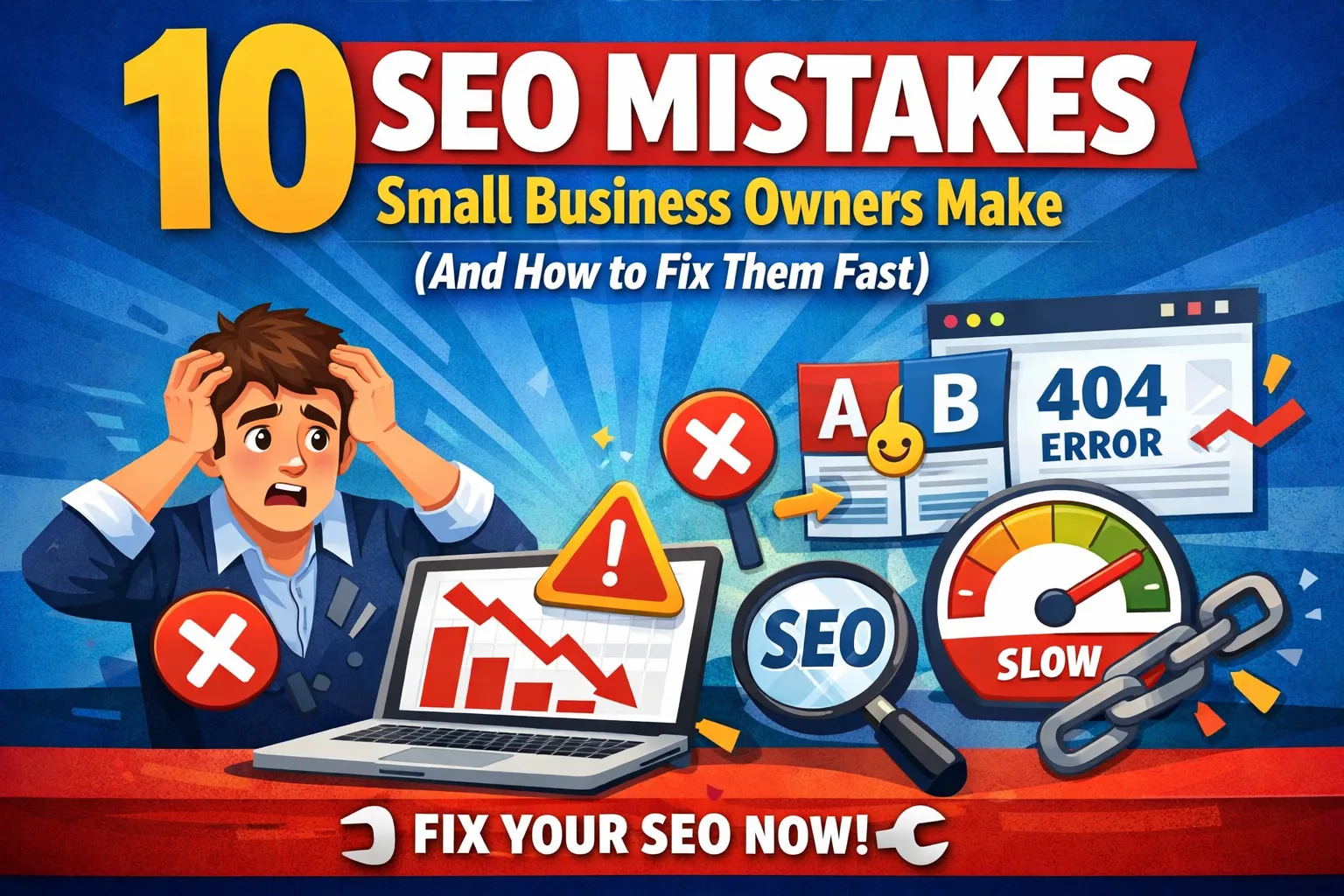 10 SEO Mistakes Small Business Owners Make (And How to Fix Them Fast)